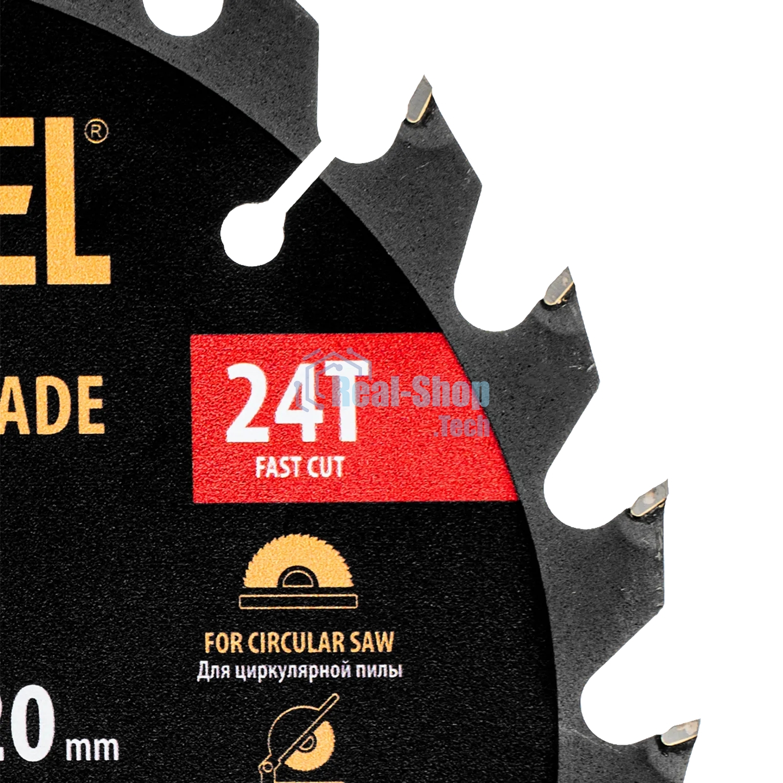 Пильный диск по дереву Denzel ф180х 20 мм, 24 зубьев 733287