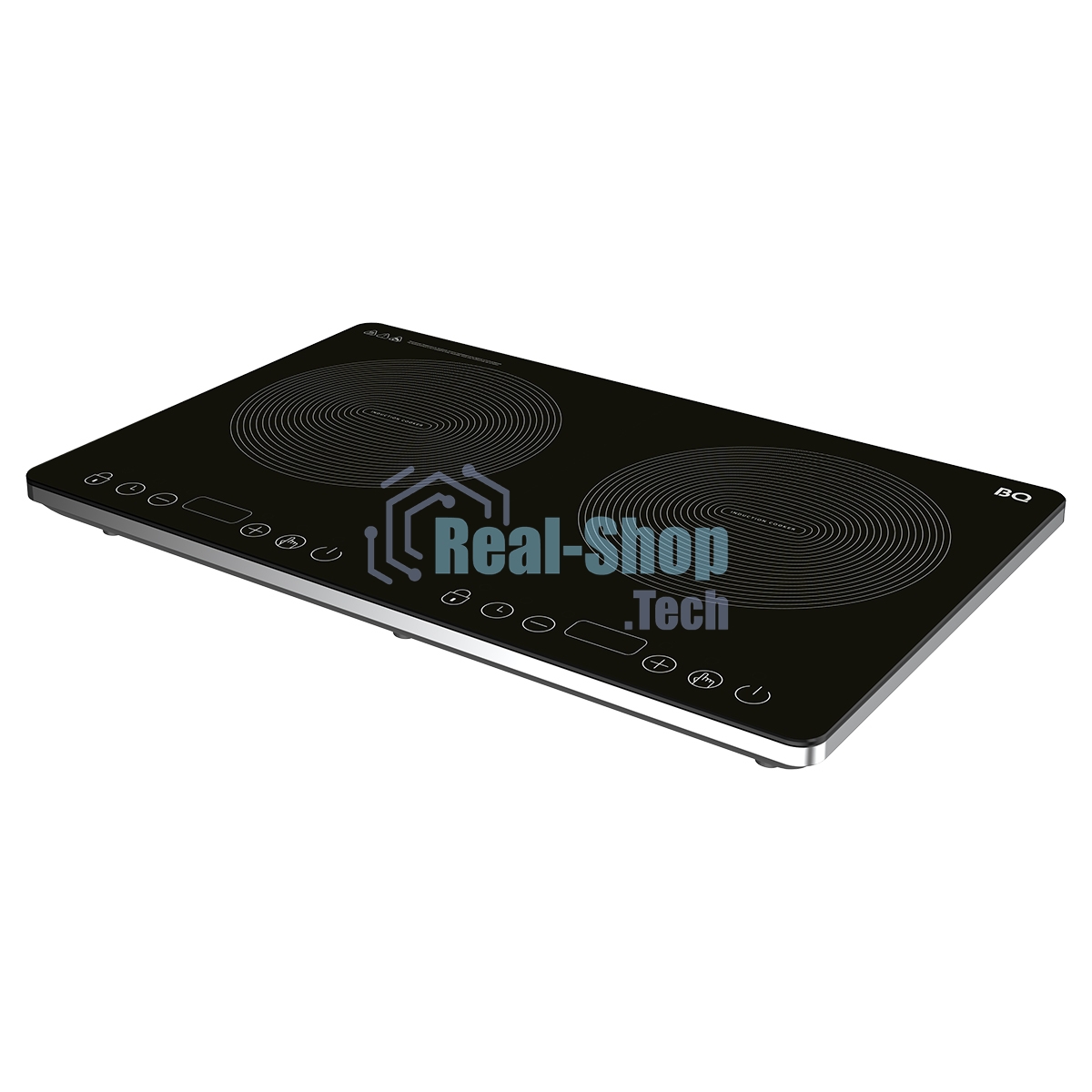 Плита настольная индукционная BQ HP105W чёрный, 3.5 кВт, индукция, конфорки - 2, стеклокерамика, сенсор