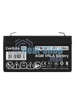 Батарея для ИБП ExeGate EX282945RUS DTM 6012 (6V 1.2Ah, клеммы F1)