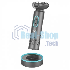 Электробритва BQ SV1002 Tiffany-Gray. Мощность 5 Вт / Время зарядки 90 минут / Время беспроводной работы 60 минут / Влагозащита IPX6 / Мытье под водой / Портативная база для зарядки