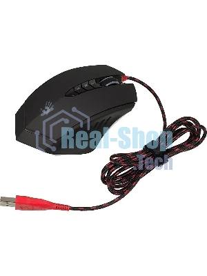 Мышь проводная A4Tech Bloody V8M Max черный, 12000 dpi, USB, кнопки - 10