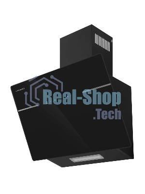 Вытяжка каминная наклонная Maunfeld Astro 50 черное стекло, 50 см, 850 куб. м/ч, 60 дБ
