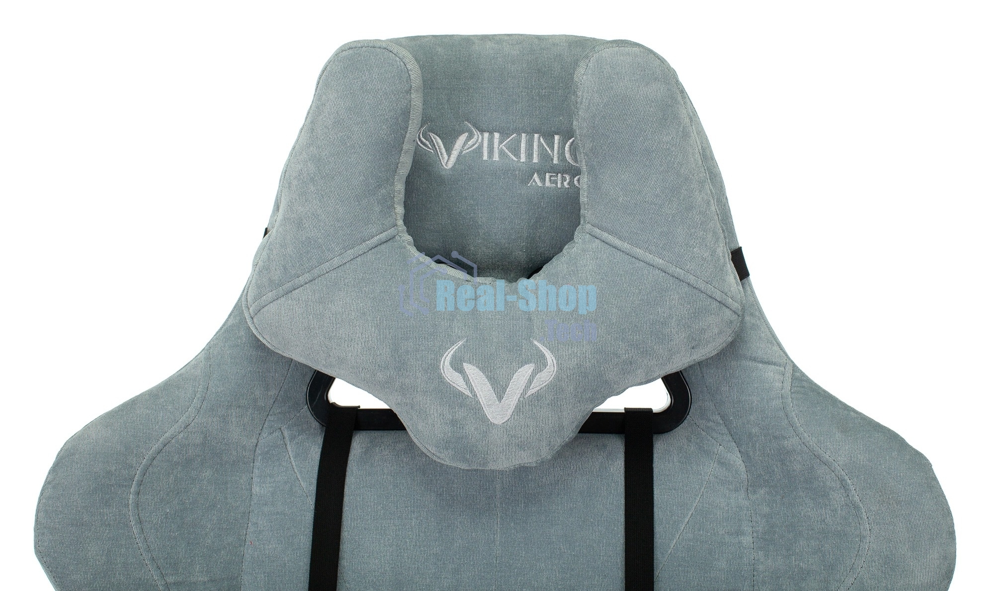 Кресло игровое Бюрократ VIKING KNIGHT LT28 FABRIC серо-голубой крестовина металл/пластик