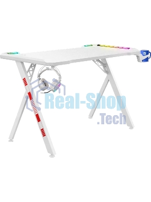 Стол игровой Defender FOTON RGb белый