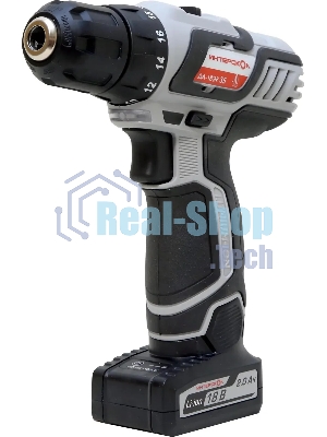 Дрель-шуруповерт аккумуляторная ИНТЕРСКОЛ ДА-18ЭР, Аккумуляторная, 18В, 2 АКБ