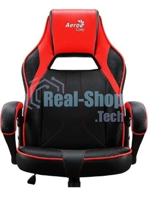 Кресло Aerocool AC40C AIR чёрный, экокожа, 150 кг, механизм качания