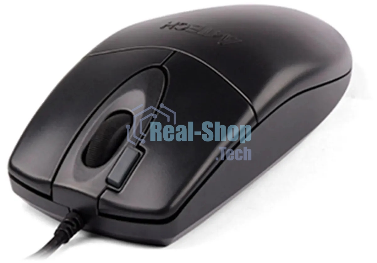 Мышь проводная A4Tech OP-620DS черный, 1000 dpi, USB, кнопки - 4