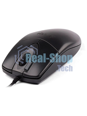Мышь проводная A4Tech OP-620DS черный, 1000 dpi, USB, кнопки - 4