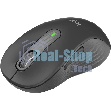 Мышь беспроводная Logitech Signature M650 L черный, 4000 dpi, радиоканал, Bluetooth, USB, кнопки - 5
