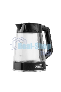 Чайник электрический Centek CT-1014 черный стекло 1.7л, 2200Вт, LED, Защита от перегрева, STRIX контроллер