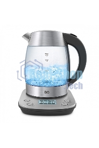 Чайник электрический BQ KT1703G черный/стальной, Мощность: 2200 Вт, Oбъем: 1.7 л