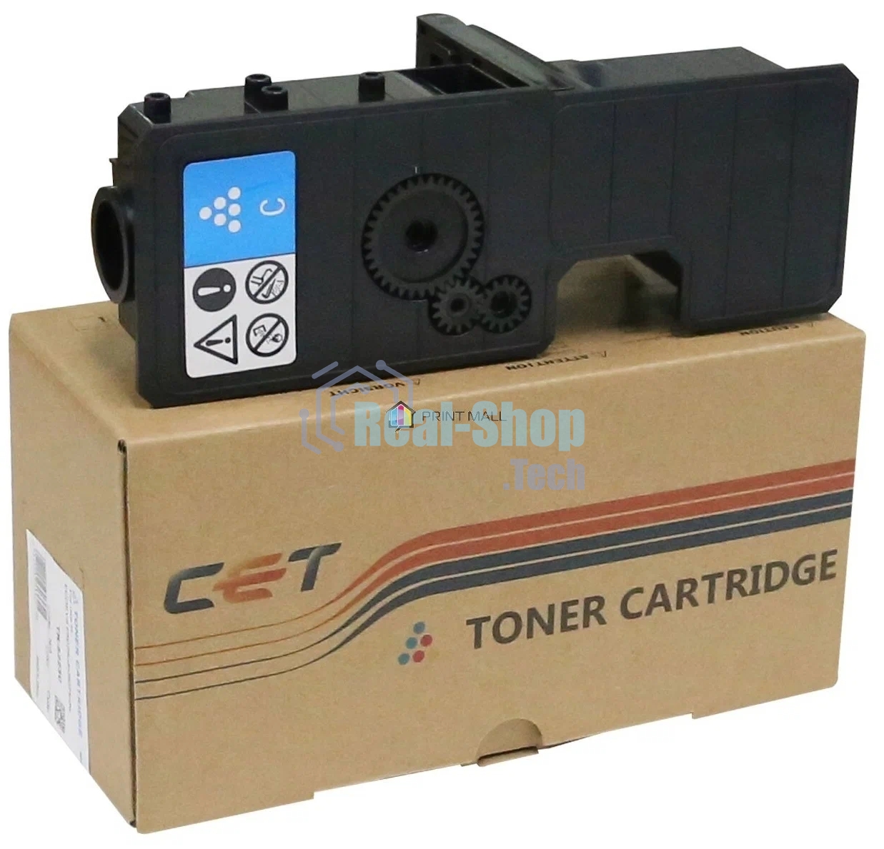 Картридж лазерный CET PK208) TK-5220C (CET141134) Cyan (18 г, 1200 стр.) для Kyocera ECOSYS P5021cdn/M5521cdn