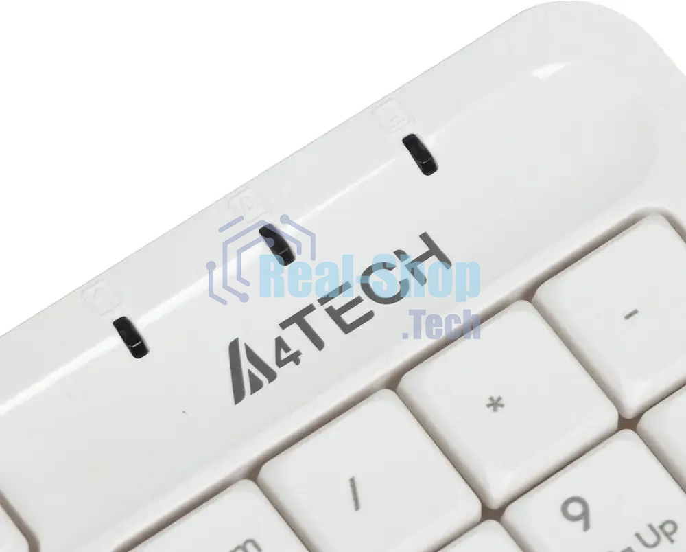 Клавиатура проводная A4Tech Fstyler FK10, USB, белый/серый