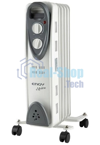 Обогреватель масляный Engy EN-2205 Modern (5 секций) белый, 1000 Вт, 10 м2, термостат