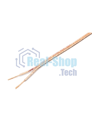 Акустический кабель Power Cube, 2x1,0, 100M, прозрачный, на катушке