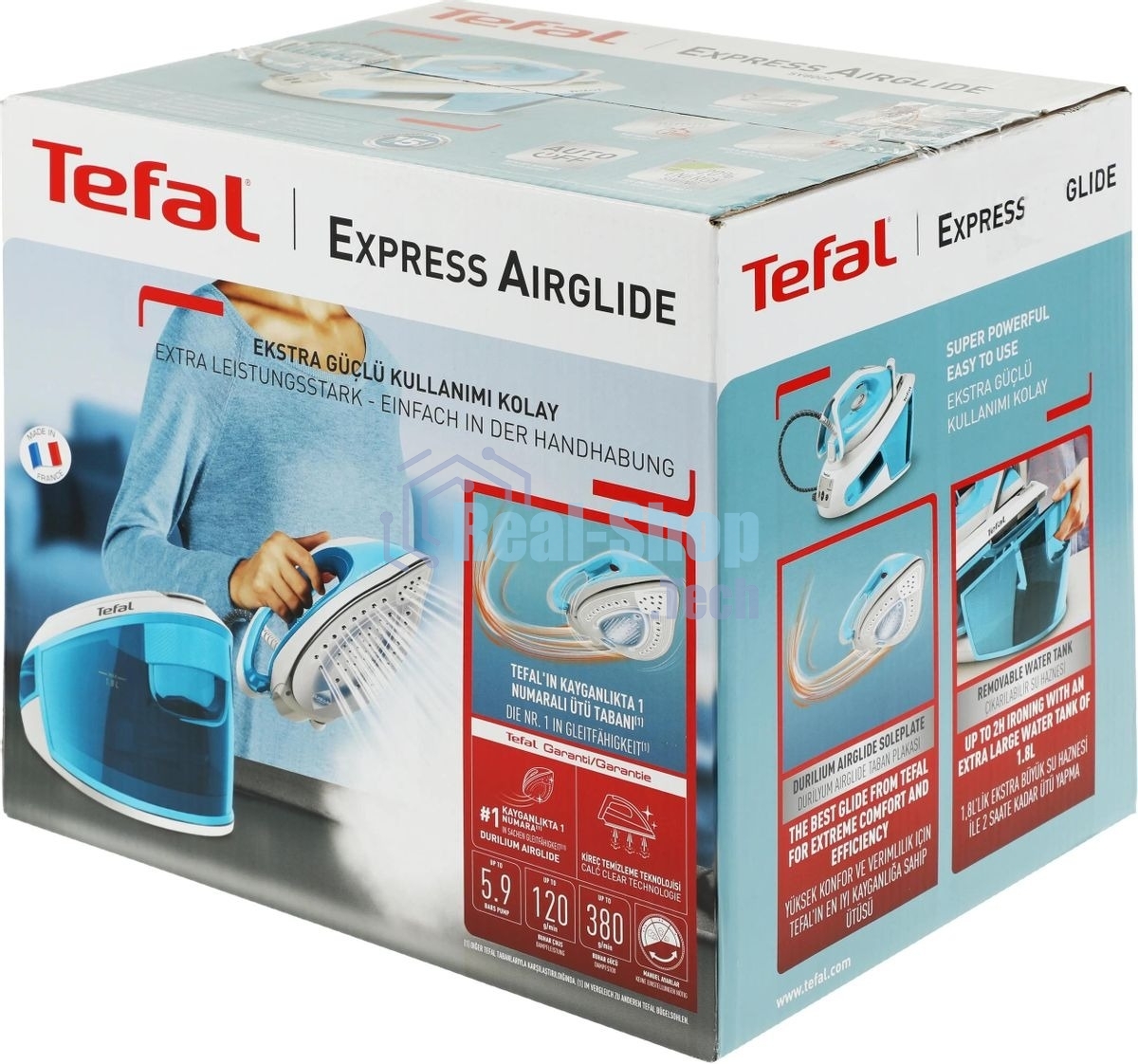 Парогенератор Tefal SV8002E0, голубой / белый
