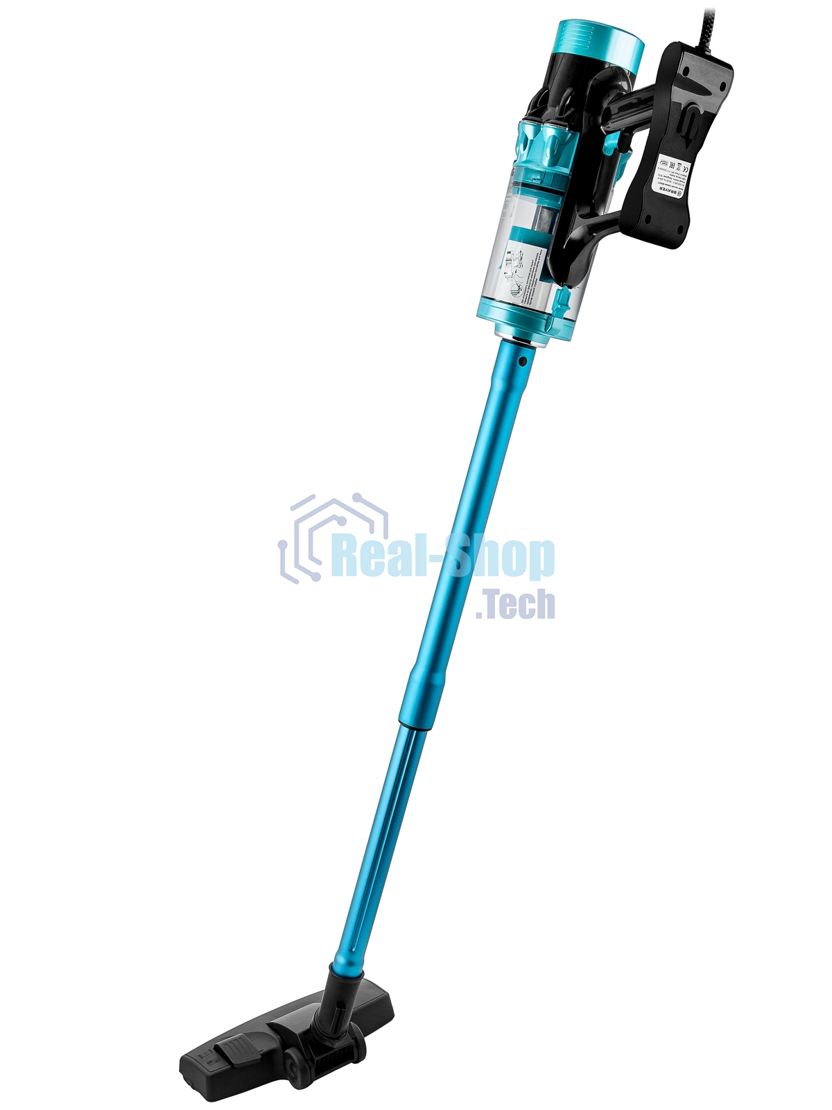 Пылесос вертикальный BRAYER BR4271 голубой, питание от сети, 185 Вт, уборка сухая, пылесборник 0.8 л