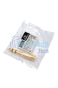 Аудио переходник Cablexpert A-63M-35F, Jack6.3(M) на Jack3.5(F) стерео, золотой, пакет