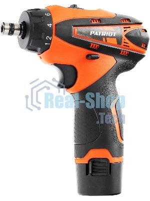 Дрель-шуруповерт Patriot BR 115Li, 12 В, 2 Ач, 25 Нм, щеточный