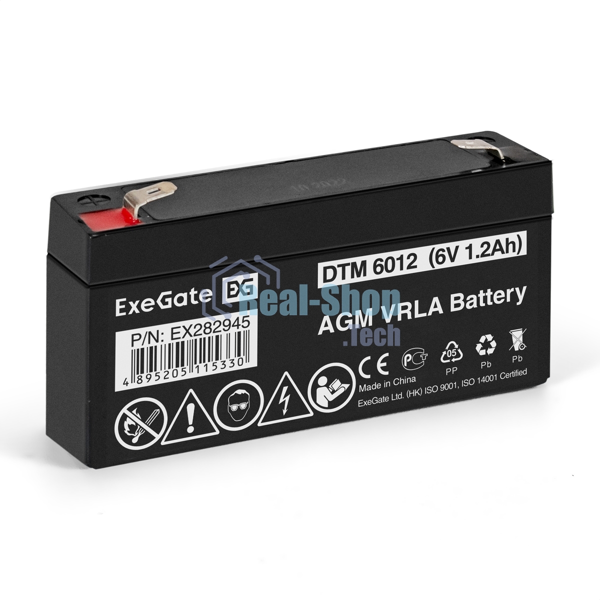 Батарея для ИБП ExeGate EX282945RUS DTM 6012 (6V 1.2Ah, клеммы F1)