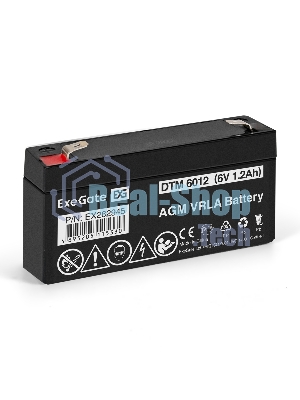 Батарея для ИБП ExeGate EX282945RUS DTM 6012 (6V 1.2Ah, клеммы F1)