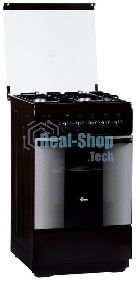 Плита газовая FLAMA FG 24210 B ( чуг.реш)