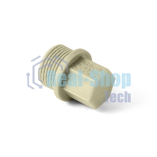 Заглушка резьбовая 1/2' полипропиленовая PPR белая PRO AQUA