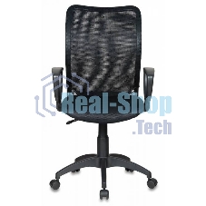 Кресло компьютерное Бюрократ Ch-599AXSN спинка сетка черный, сиденье черный TW-11