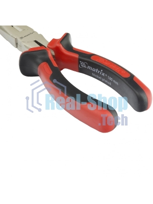 Длинногубцы Matrix NICKEL 17166 180 мм, прямые никелированные, двухкомпонентные рукоятки