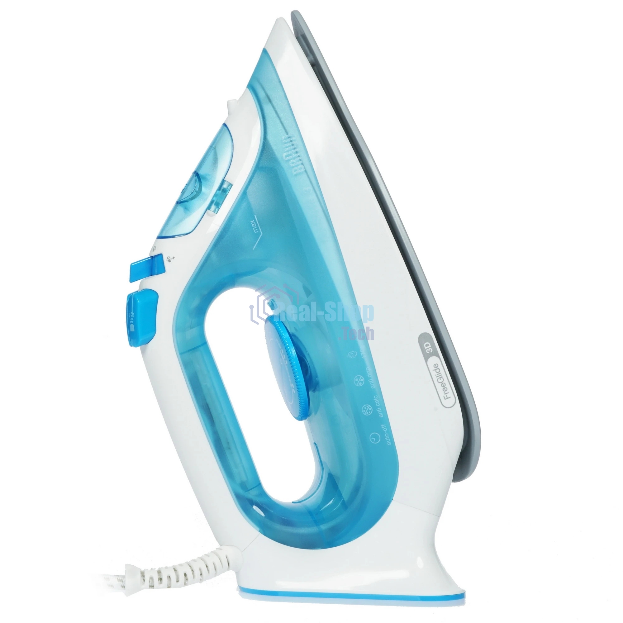 Утюг Braun SI3053BL голубой/белый, 2400 Вт, 45 г/мин, 170 г/мин, 270 мл