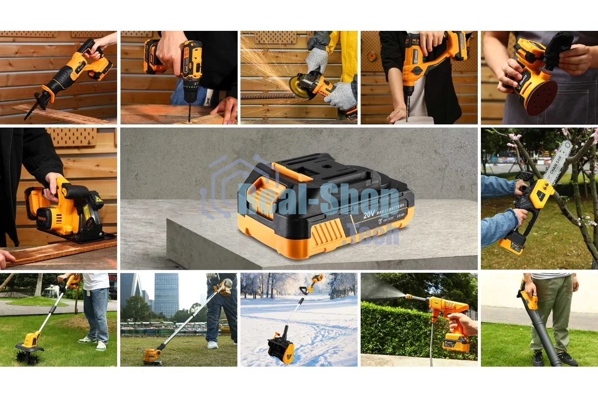 Угловая шлифовальная машина Deko DKAG20-125 8500об/мин рез.шпин.:M15 d=126мм