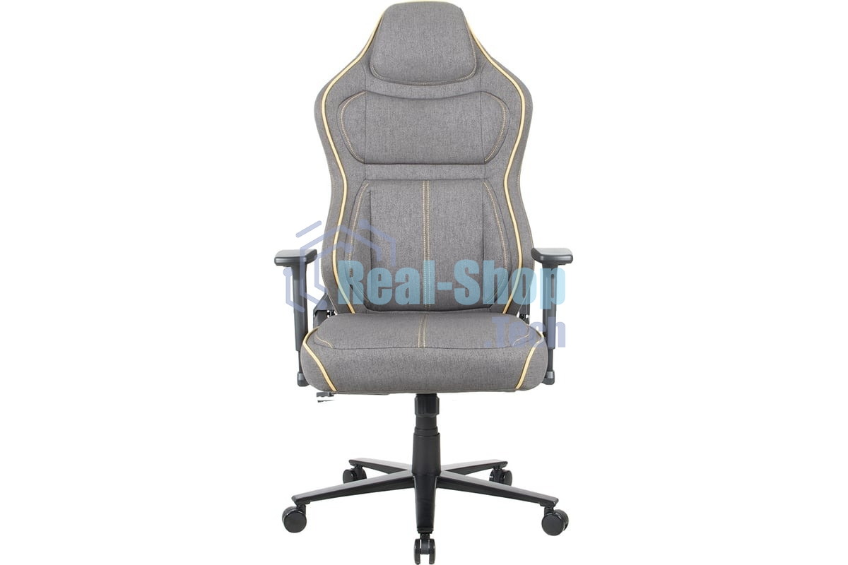 Кресло игровое Chairman game CH31 темно-серый, с желтым кантом