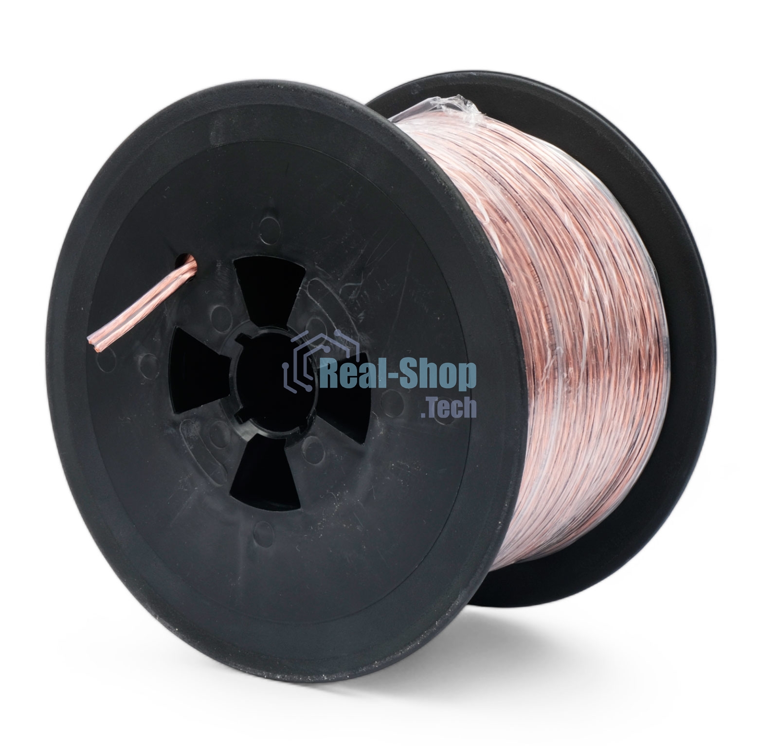 Акустический кабель Power Cube, 2x1,0, 100M, прозрачный, на катушке