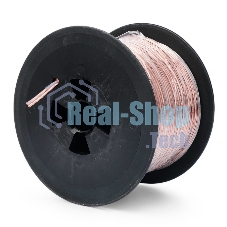 Акустический кабель Power Cube, 2x1,0, 100M, прозрачный, на катушке