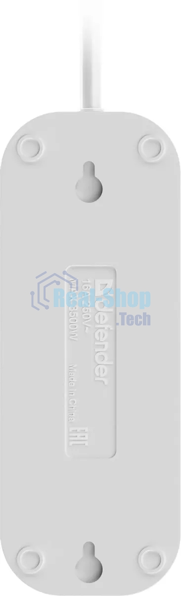 Удлинитель DEFENDER (99369) R330 16 А, 3 роз х 10 м, белый