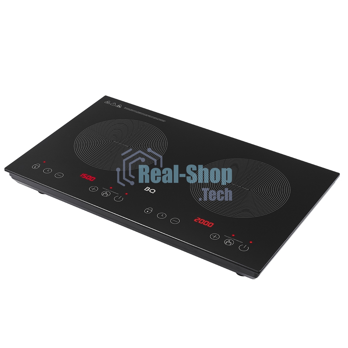 Плита настольная индукционная BQ HP105W чёрный, 3.5 кВт, индукция, конфорки - 2, стеклокерамика, сенсор