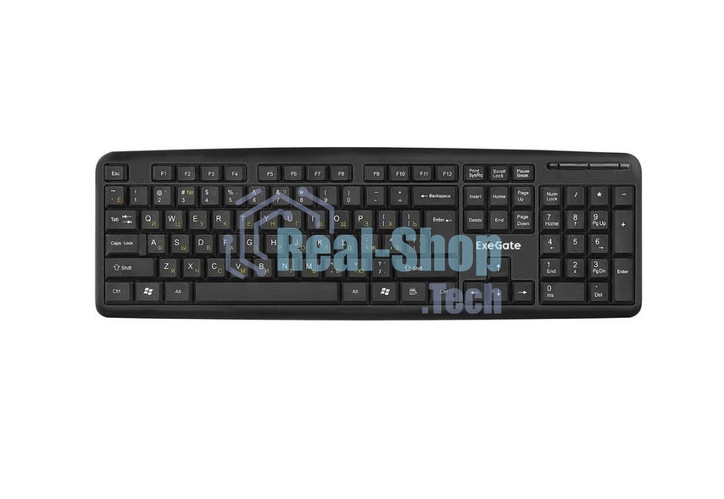 Клавиатура проводная ExeGate LY-331 (EX279937RUS), USB, черный