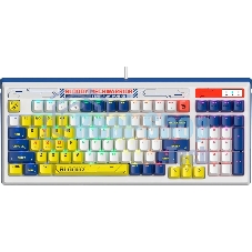 Клавиатура проводная A4Tech Bloody B950 USB синий/белый