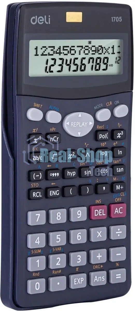 Калькулятор научный Deli E1705 черный 10+2-разр.