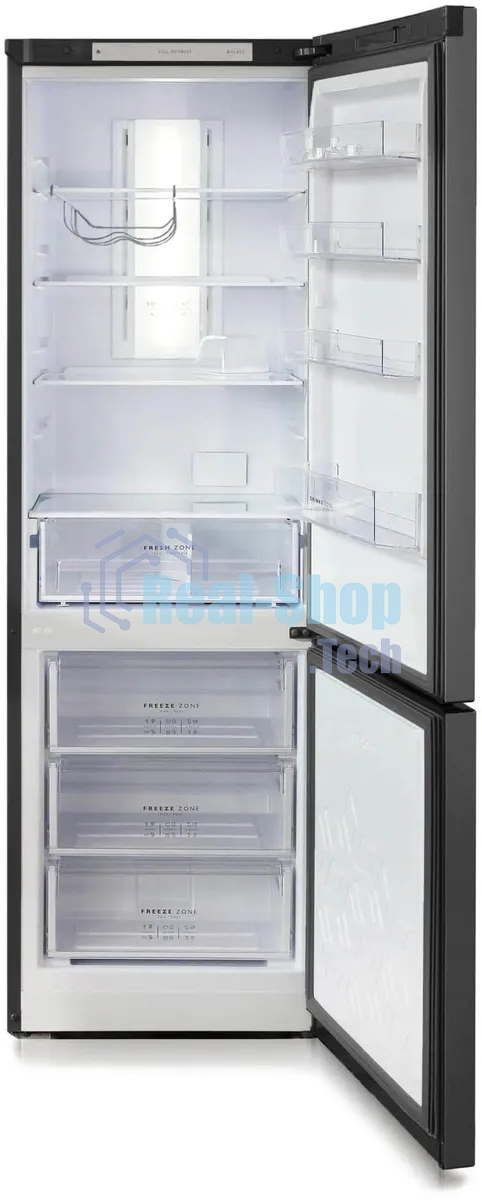 Холодильник Бирюса Б-W960NF графит двухкамерный 240/100л морозилка снизу, No Frost