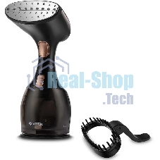 Отпариватель Vitek VT-2440 черный/золотистый, 1500 Вт, 32 г/мин, 270 мл