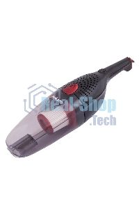 Пылесос вертикальный Rekam HVVC-1150 черный/красный, питание от аккумулятора, 25 Вт, уборка сухая, пылесборник 0.8 л, работа от АКБ max 30 мин