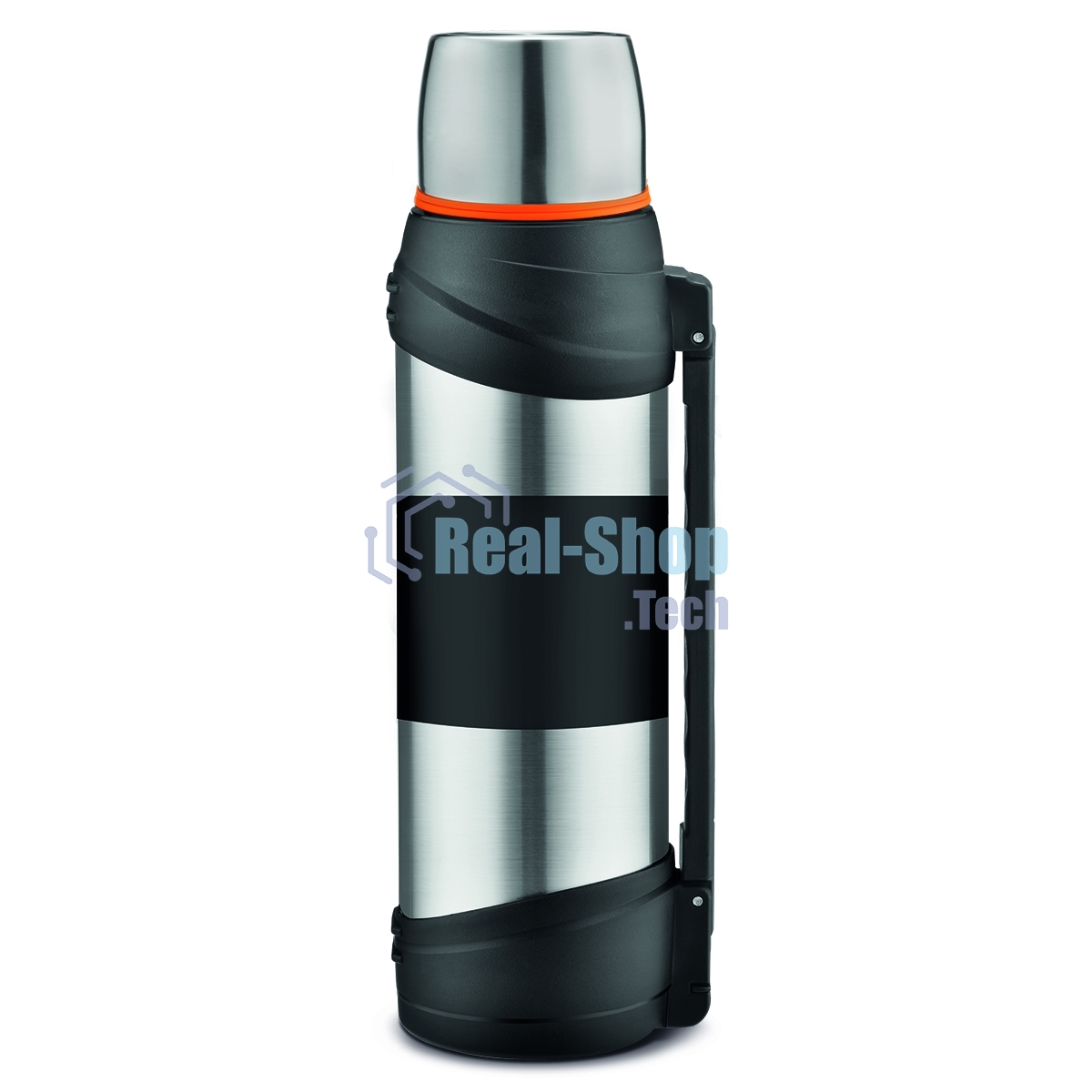 Термос Lara LR04-63 2,4 л нержавеющая сталь, пищевой нейлон, пластмасса, силикон