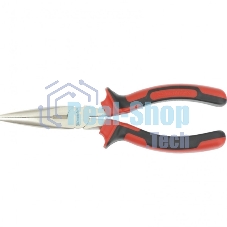 Длинногубцы Matrix NICKEL 17166 180 мм, прямые никелированные, двухкомпонентные рукоятки