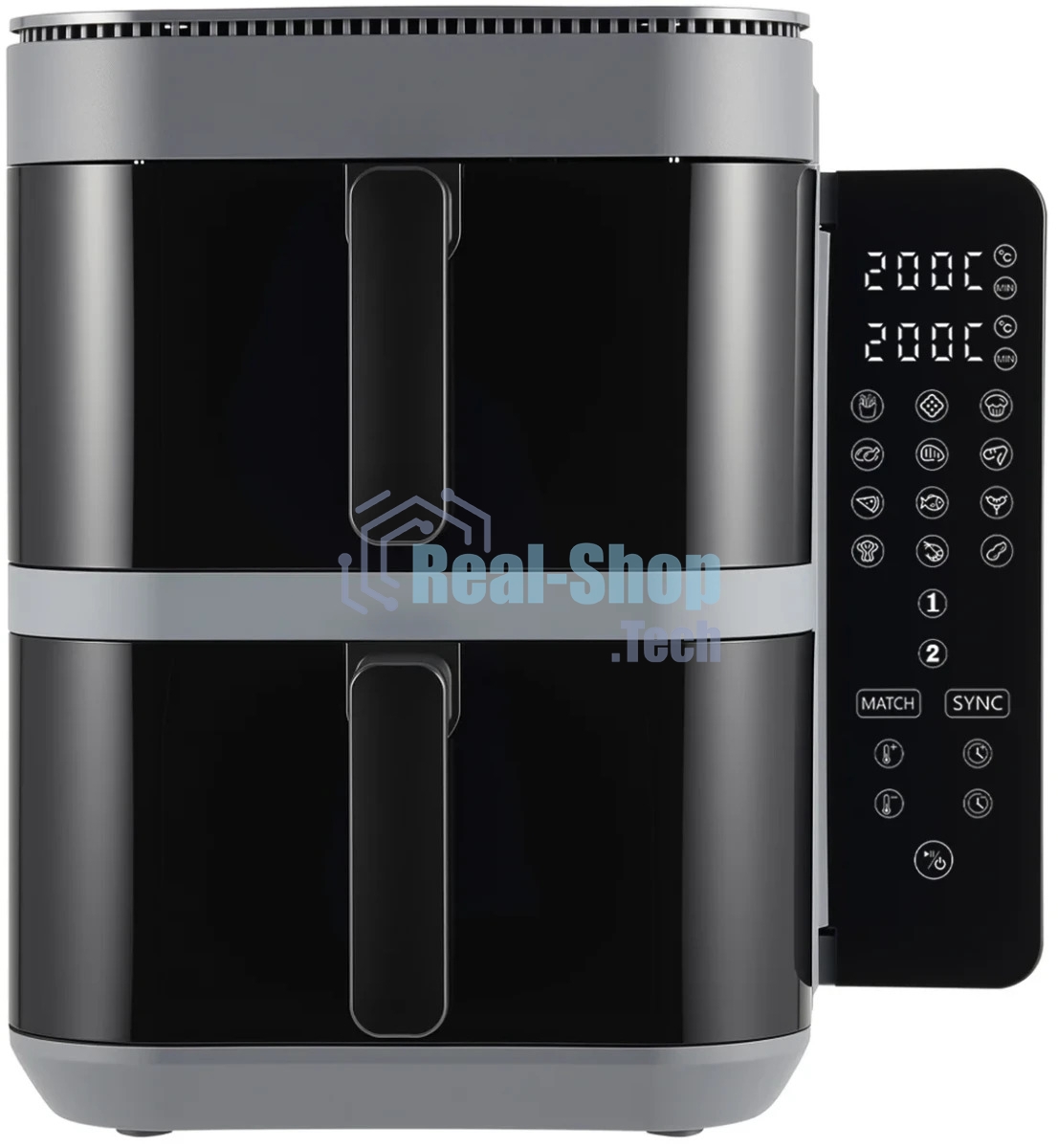 Аэрогриль TopDevice DUO TDA1005 черный, 2800 Вт, 11 л, сенсор, 12 программ