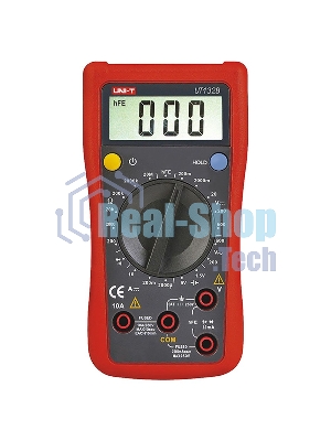 Цифровой мультиметр UNI-T UT132B Напряжение постоянного/переменного тока (600 В); постоянный ток (10А); Сопротивление (20 МОм); Тест батареи