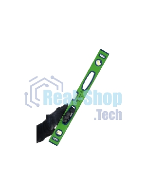 Уровень Сибртех алюминиевый УСМ-0,5-600, фрезерованный, 3 глазка, магнитный, рукоятки, 600 мм