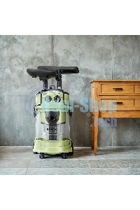 Пылесос Kitfort КТ-5194 зеленый/черный, 600/1000 Вт, уборка сухая/сбор жидкости, пылесборник контейнер, 15 л