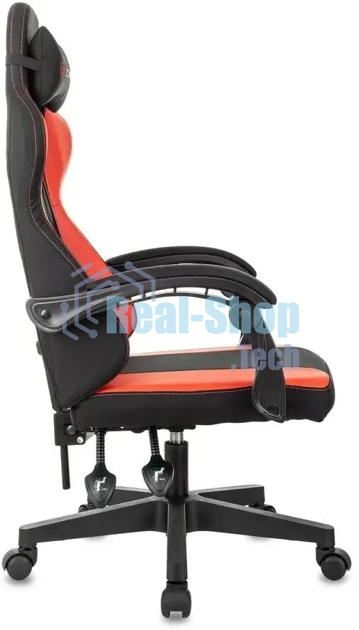 Кресло игровое Zombie Rudger черный/красный