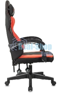 Кресло игровое Zombie Rudger черный/красный